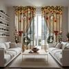 2 Pieces of Classic Twill Weave Christmas Decoration Printed Curtains   Bedroom and Living Room   Home Decoration   Room Decoration