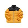 Casual Color Block Sports Stand Collar Puffer Jacket Men Outerwear Charming-Orange T11M145906F-OR