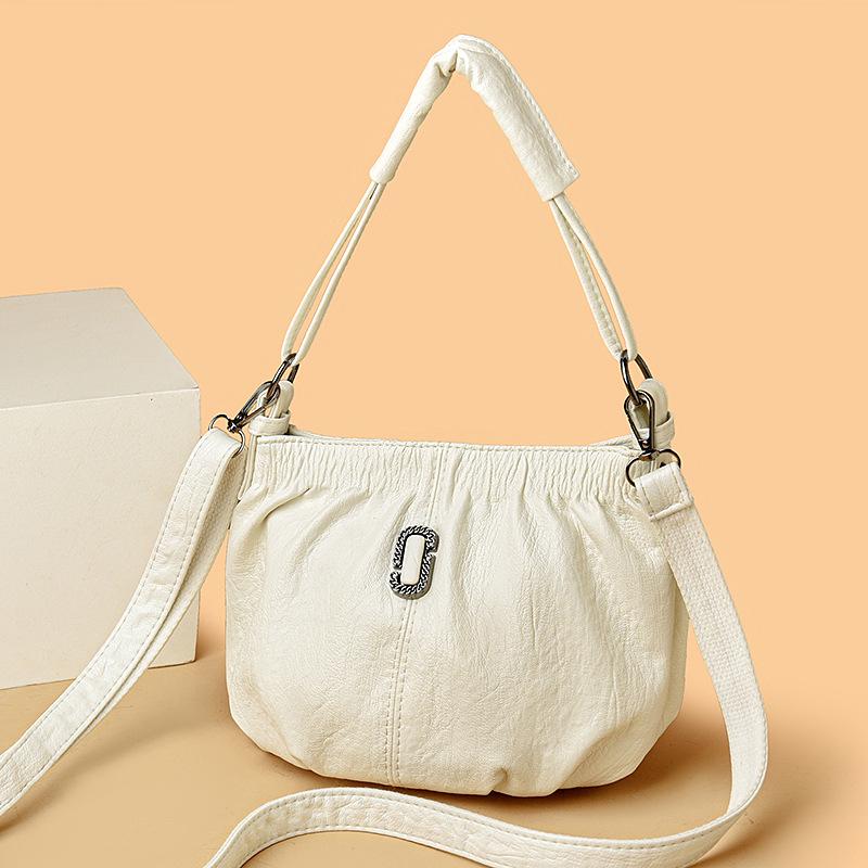 

Oblique span bag women s versatile large-capacity shoulder armpit bag fashionable mother bag high-end retro bucket bag women