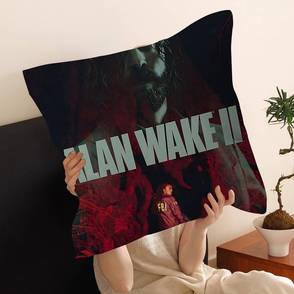 

Action Game AAlan WWake Maple Design Cushion Cover Happy Autumn Harvest Decor Holiday Decorati Pillow Cover 30x30 cm
