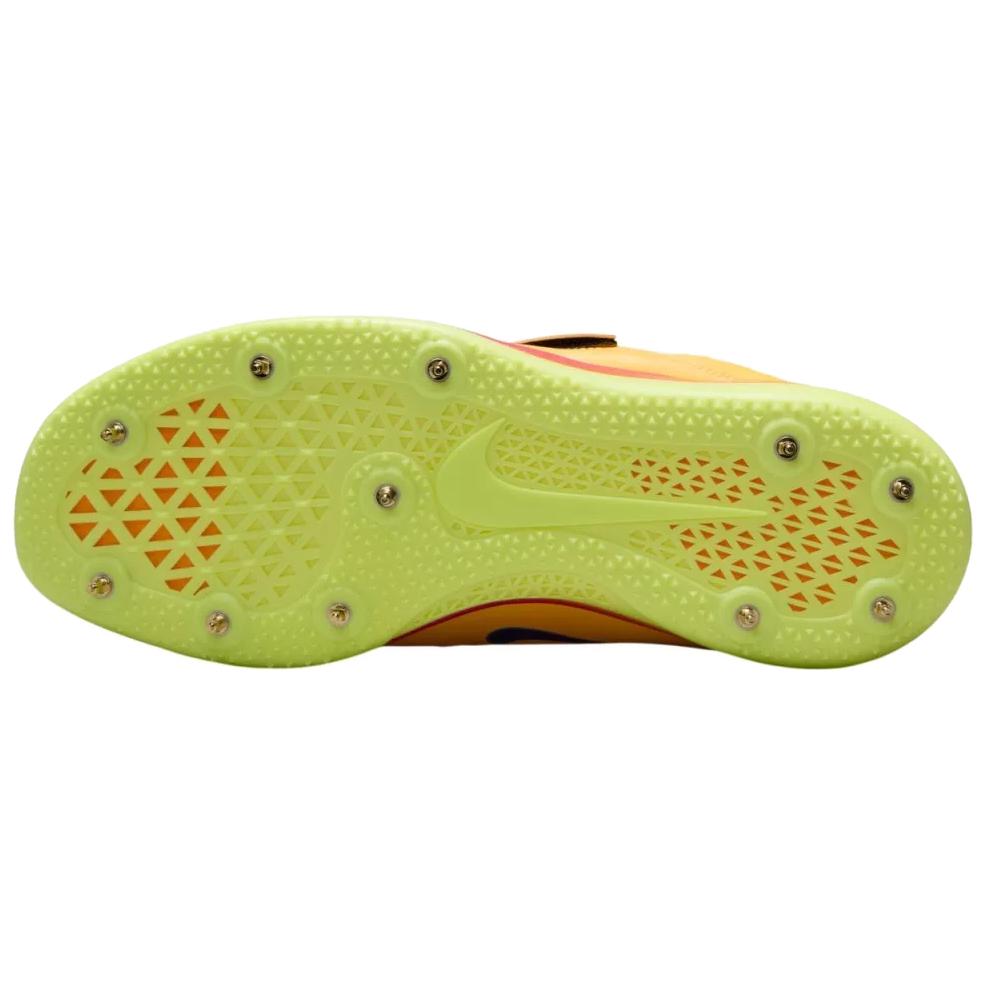 Nike High Jump Elite Citron Pulse Unisex Cleats Yellow Mega-Blue Vivid-Purple FZ9636-800