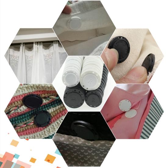 1 Pair DIY 8-holes Design Magnet Buttons Plastic Clothes Buckle Magnetic Snaps Clasps Garment Accessories