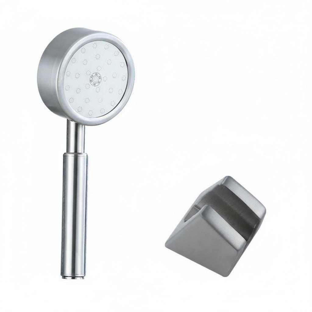 Handheld Shower Head Single-Key Stop Handheld Shower Head Set Adjustable Angle Easy Installation