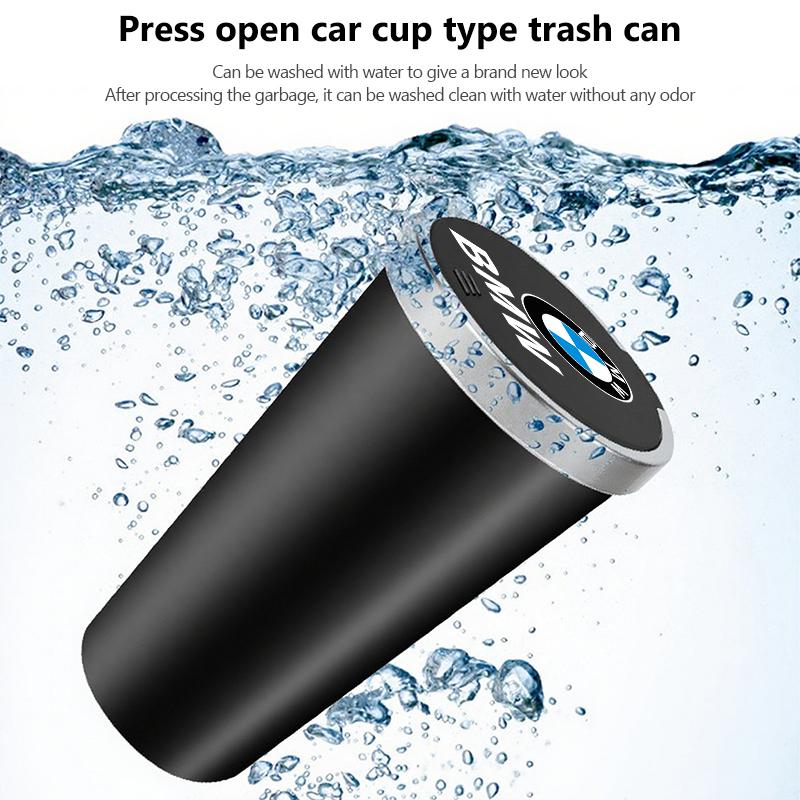 Universal Car Garbage Bin Cup Holder Rubbish Storage Trash Can For BMW M3 M5 X3 E93 F10 F20 F30 F40 F15 F25 F26 F31 F49 F86 CU7