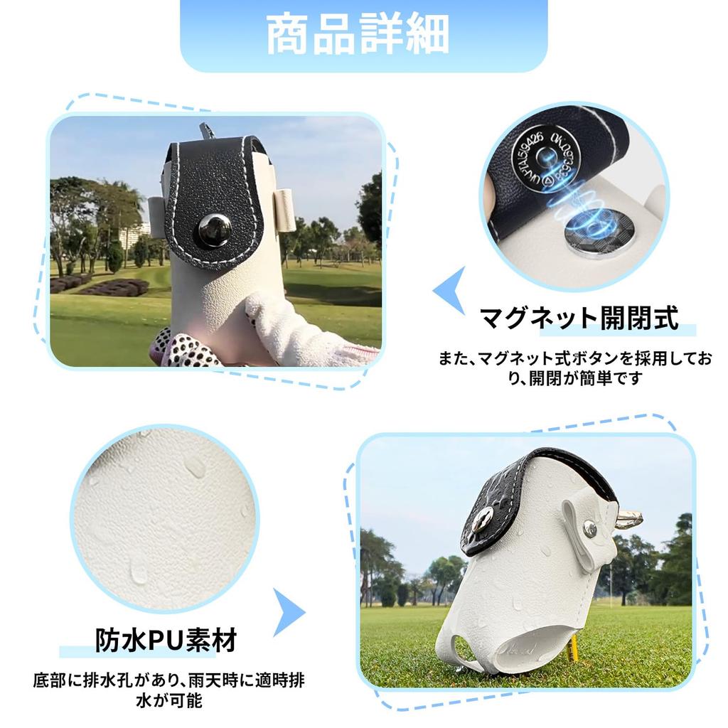 Golf Ball Case, Golf Ball Pouch, Black, Golf Supplies, Lightweight,