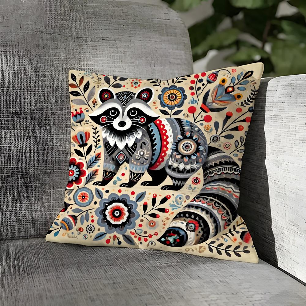 Colorful Natural Animal Flower Pillow Case Linen Pillows Case Cushions Case Sofa Pillows Case Decor Home