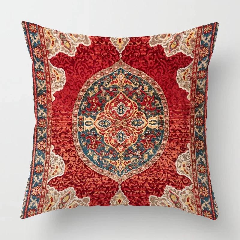 Moroccan Ethnic Pattern Pillowcase    Living Room Sofa Decoration Cushion Cover Home Office