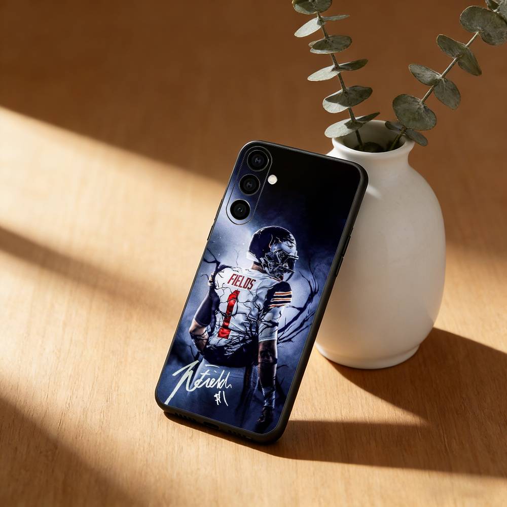J-Justin Fields 1 Wallpaper Phone Case For Samsung Galaxy A20,21s,22,31,32,52,53,72,73,80,91 Soft Black Shell