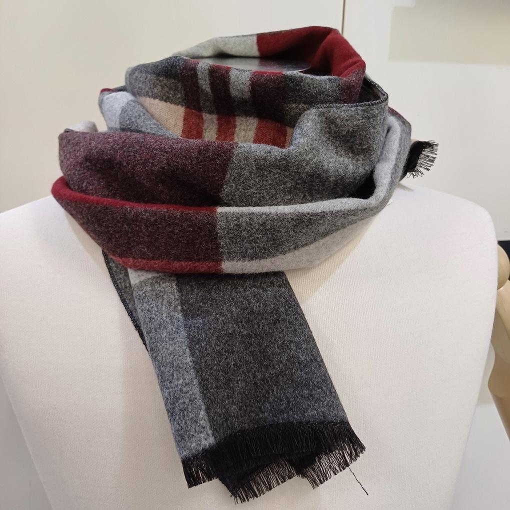 Men's Rayon Blend Big Check Muffler RO4C028 _Newcore Ilsan Branch