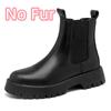 Fashion Fashion All-match Men Motorcycle Boots Outdoor Leather Mens Slip on High Top Shoes 2024 Luxury Brand Men Winter Plush Snow Boots