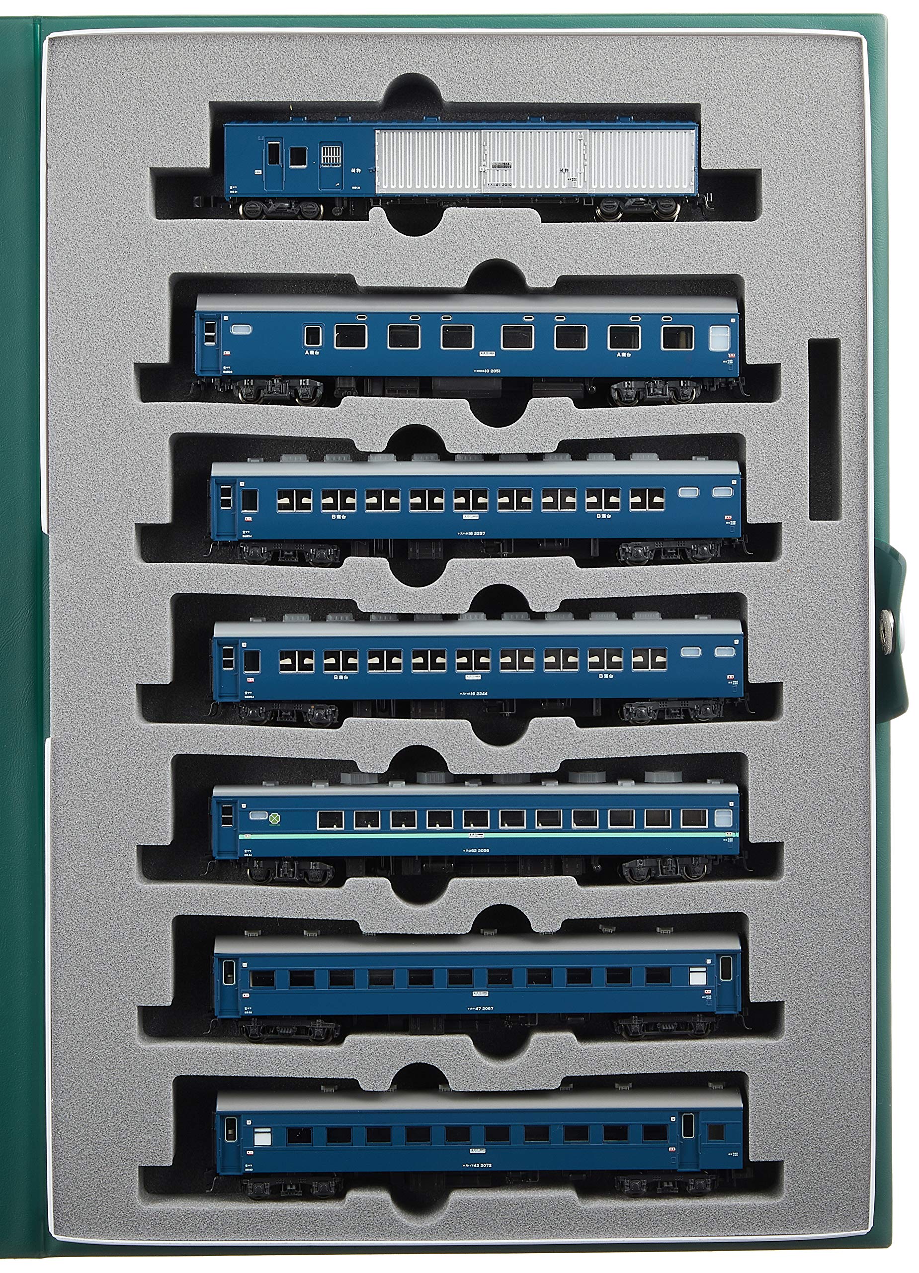KATO N Gauge 10 Series Sleeper Express Noto Basic Set Railway Model Passenger Cars 7-Car 10-816 синий