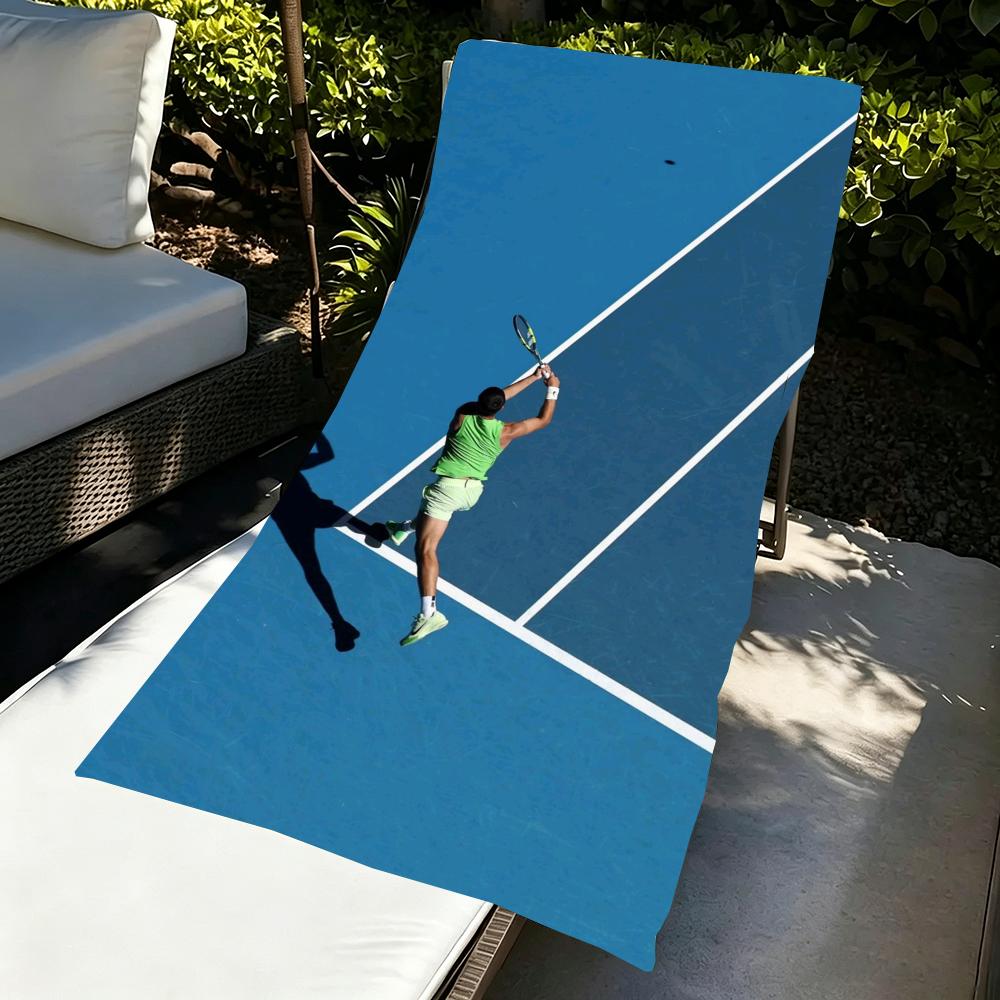 Asciugamano Tennis Us Open in Microfibra, Asciugatura Rapida, Senza Sabbia, Fibra Ultra-Fine, Super Morbido.