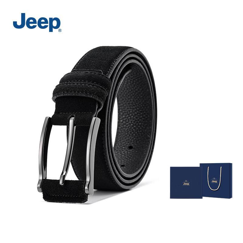 JEEP Men s Classic Frosted Leather Pin Buckle Belt 115cm