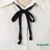 In Stock Solid Color Japanese Style Flower Rope Uniform Bow Tie No-Tie Lanyard for Women