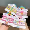 Colorful Cartoon Fruit Beaded Acrylic Bracelet Set for Girls