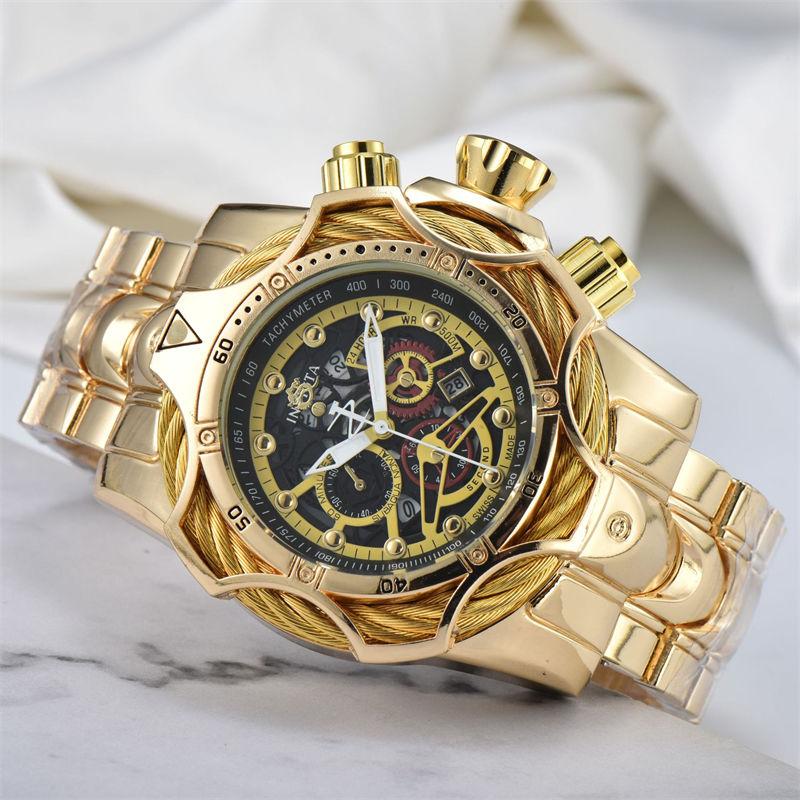 

Men s Watch Large Dial Steel Belt Sports Quartz Watch Fashion Outdoor Wristwatch