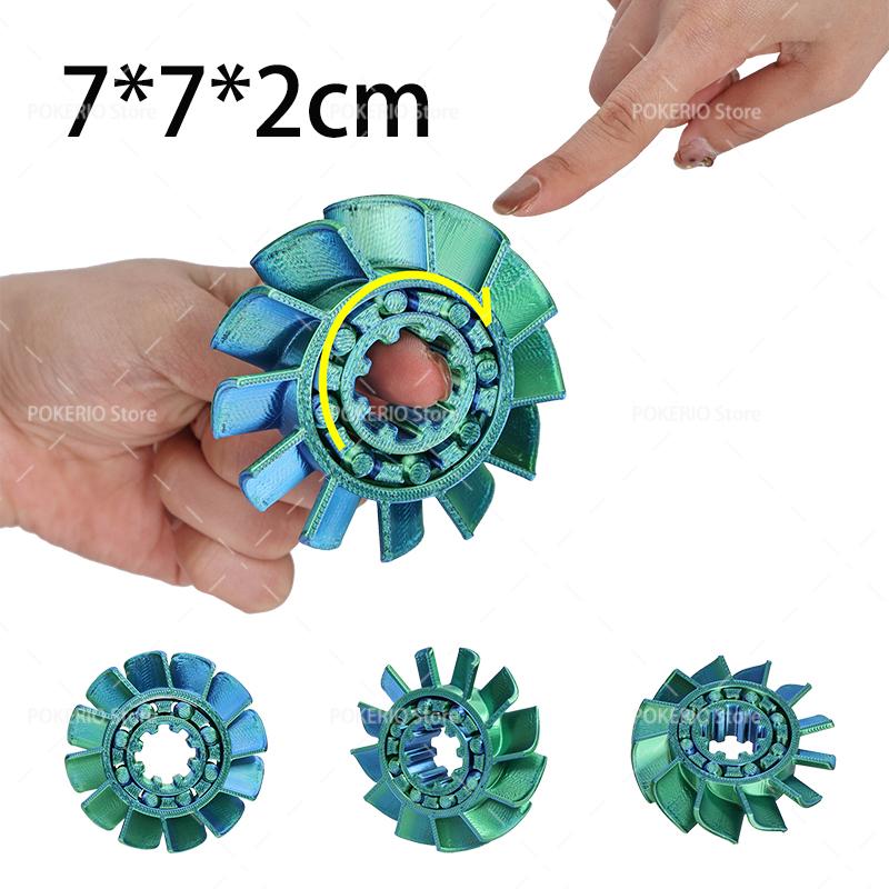Hot 3D Fidget Spinner Rotating Ball Toy Creative Fingertip Gyroscope Gravity Rotation Anxiety Relief Novelty Decompression Toy