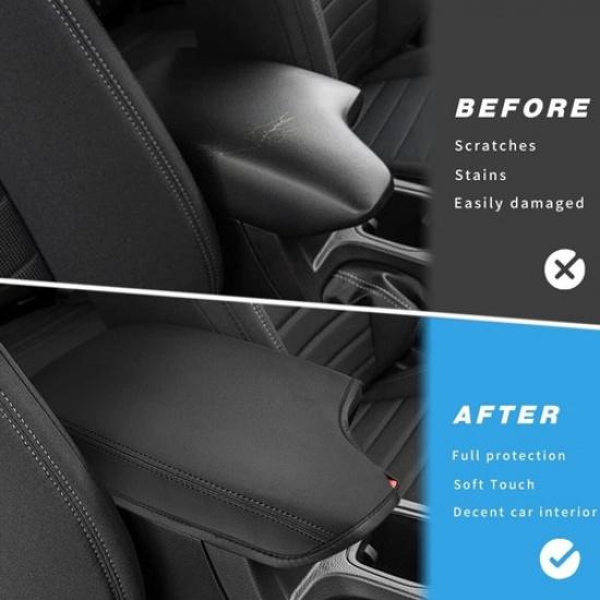 For - Ford Ranger Vehicle Accessory Center Console Armrest Cover Leather