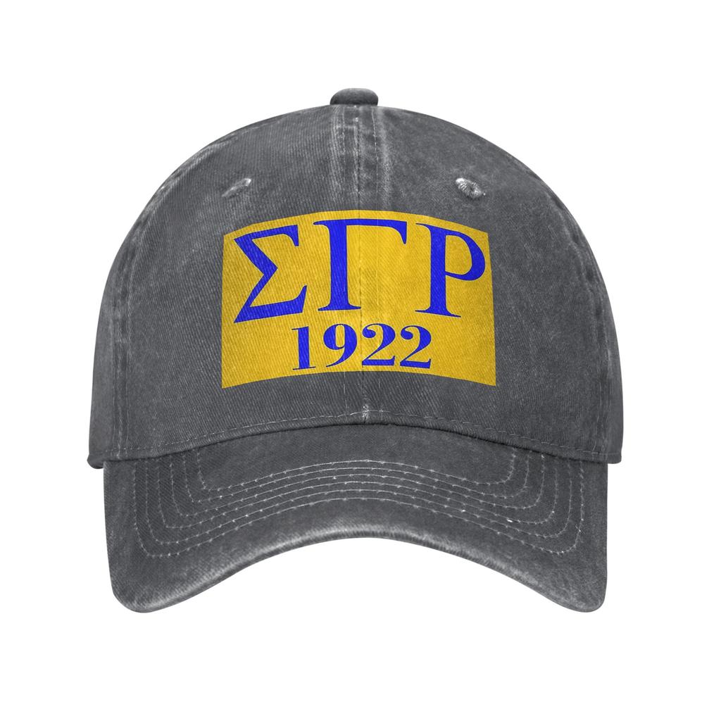 Sigma Gamma Rho 1922 Denim Fabric Cap Casual Baseball Caps Adjustable Hat Summer Unisex Baseball Hats
