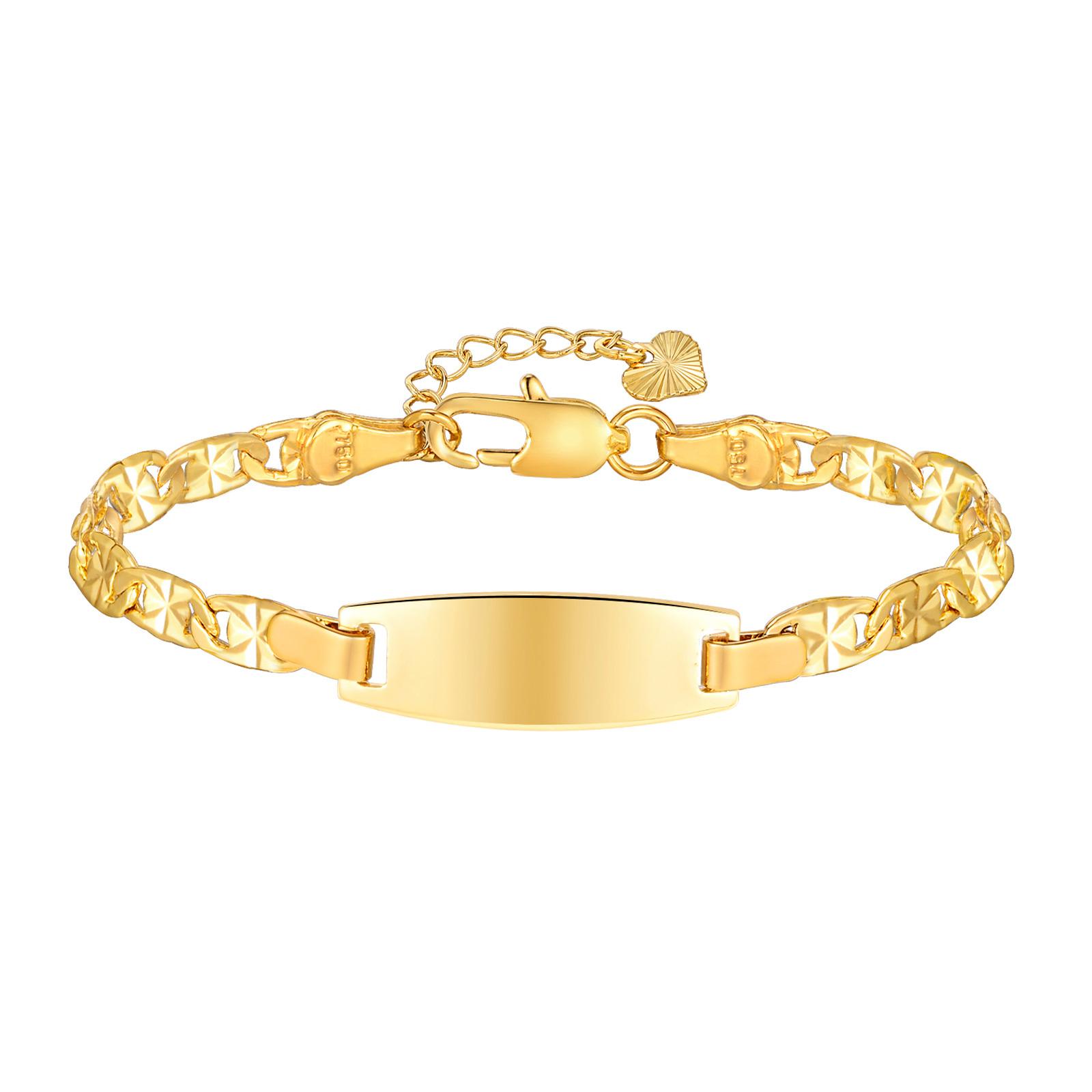 

Personalized Baby Bracelet Engraved Name ID Wristband Adjustable Stainless Steel Kids Children Jewelry