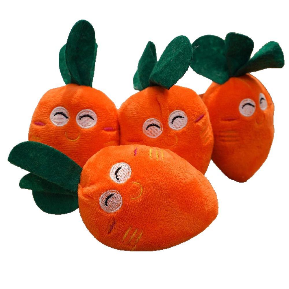 Plush Sounding Toy: Bite-Resistant Chicken Leg & Veggies for Pets