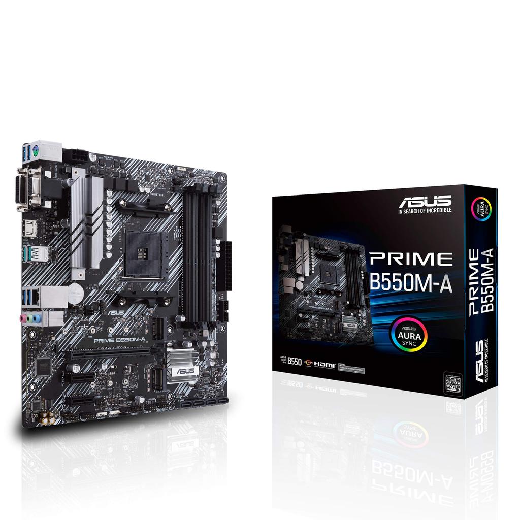 Asus Placa-mãe PRIME B550M-A equipada com AMD B550 compatível com AM4 [MicroATX]