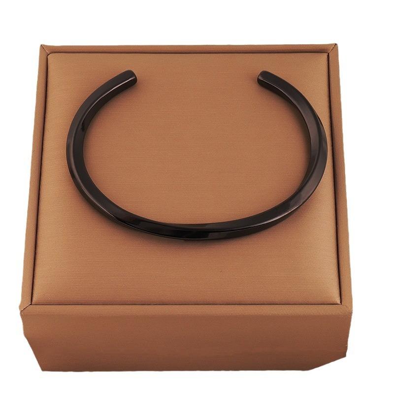 Titanium Steel  Mobius Open Stainless Steel  Women's High Sense Couple Fashion Trend  Jewelry