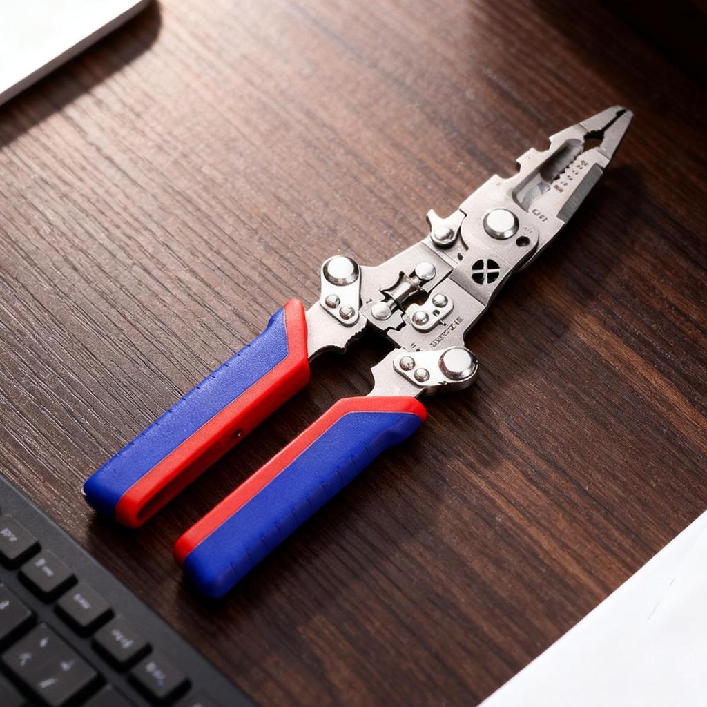 Wire Pliers High-Voltage Resistant Cable Cutters Wire Crimping Tool For Automotive Wiring Hardware Factory Garage Workshop