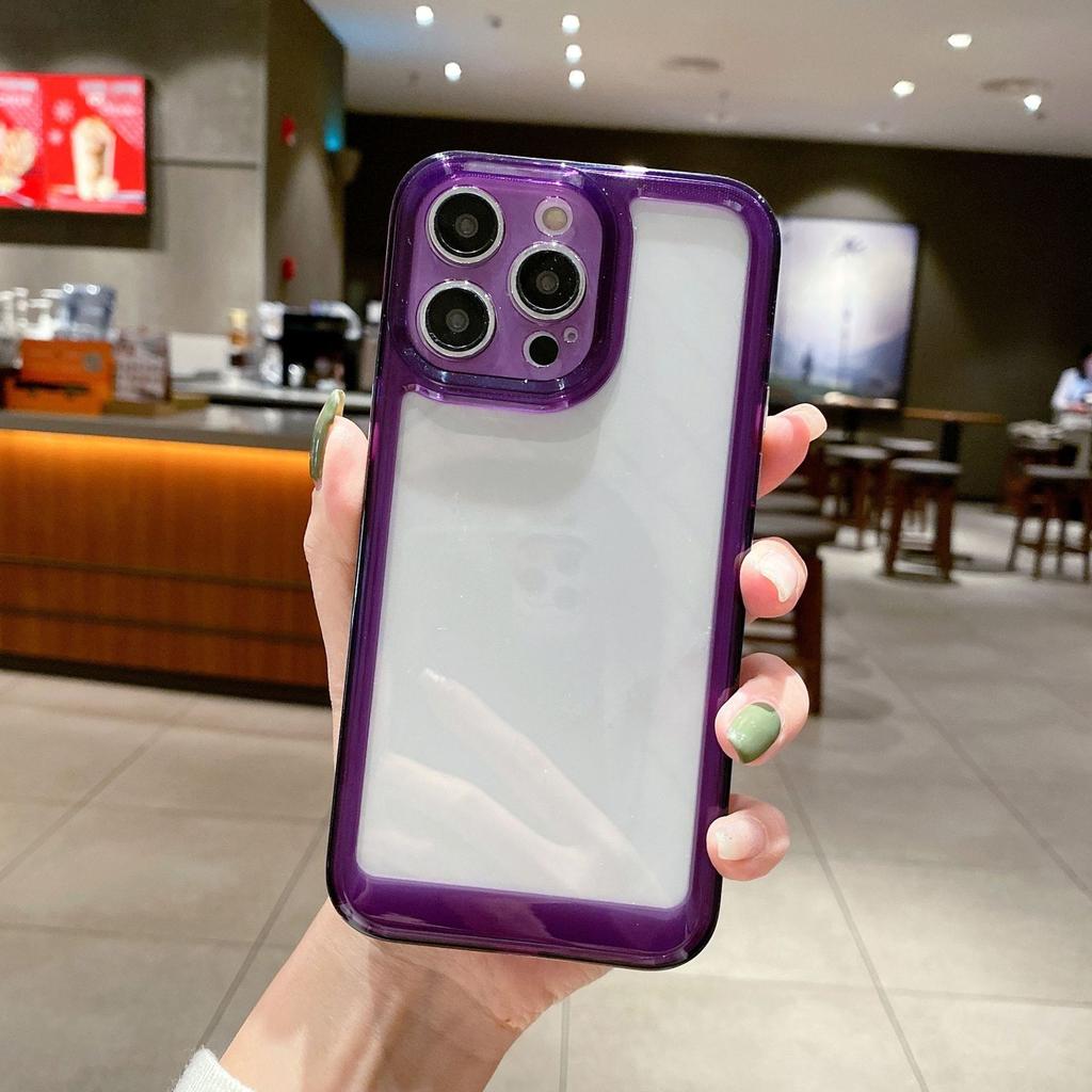 Applicable to the new 16 mobile phone case, dark purple space case, second-generation fine hole mobile phone case, Apple 17PROMAX anti-drop case.