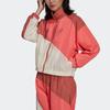 Adidas Originals Adicolor Color Block Logo Sports Stand Collar Short Jacket Women Jacket Pink HC4621