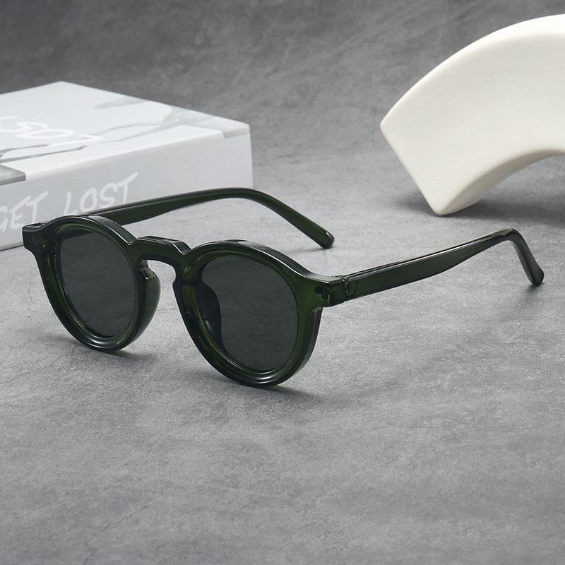 Vintage Small Frame Round Sunglasses Women For Men Male Luxury Brand Designer Popular Steampunk Shades Hip Hop Sun Glasses Uv400