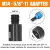 2Pcs M10 Female to M14 Male Angle Grinder Converter Adapter M14 Female to M10 Male Thread Adapter / Thread Converter