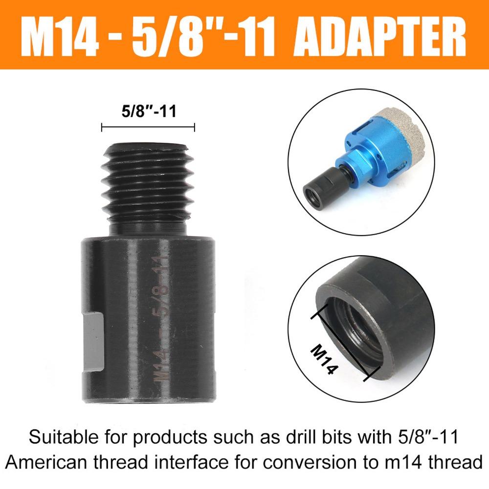2Pcs M10 Female to M14 Male Angle Grinder Converter Adapter M14 Female to M10 Male Thread Adapter / Thread Converter