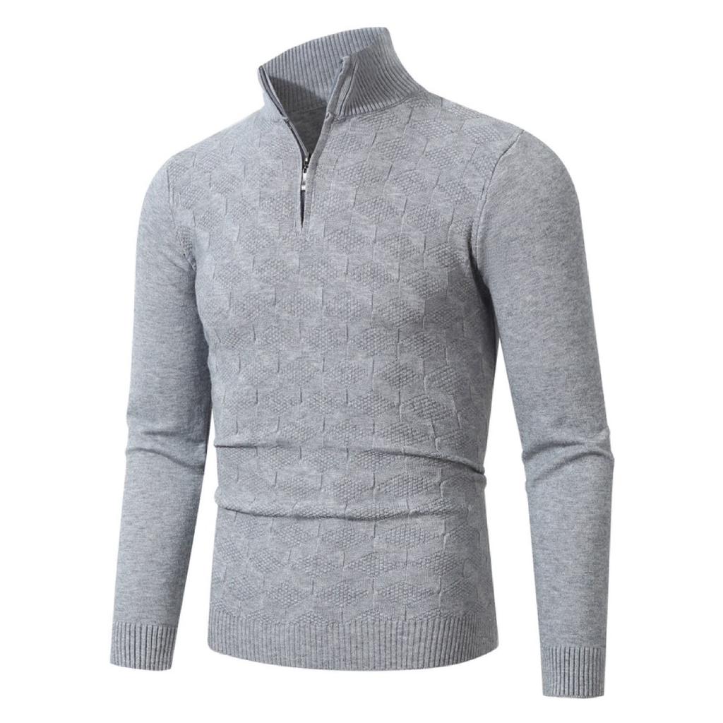 Fashion Autumn and Winter Men's Sweater Stand Collar Pullover Sweaters