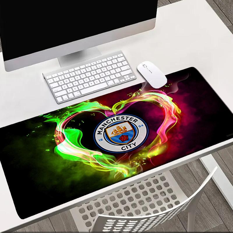 Football Manchester Crest Mouse pad Office Desk Mat, Gaming Mouse Pad Mousepad, keyboard pad,Heavy-Duty Non-Slip Rubber Backing, Gift