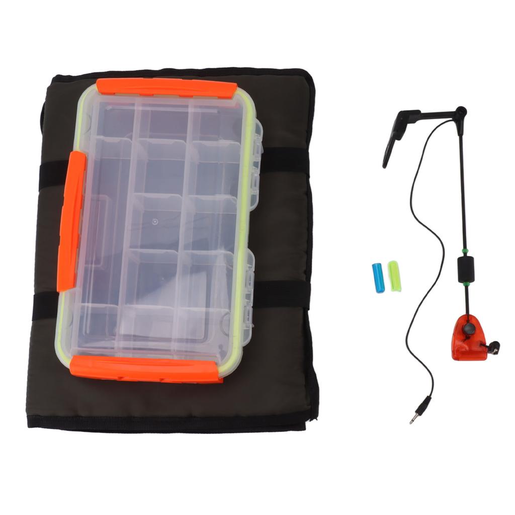 3 Layers Foldable Fish Unhooking Mat With Fishing Lure Box Fishing Bracket Alarm for Angling
