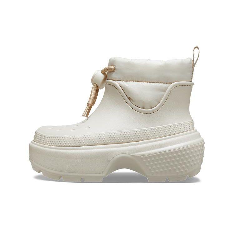 Crocs Stomp Puff Boots Stucco White Unisex 209324-160 36-37