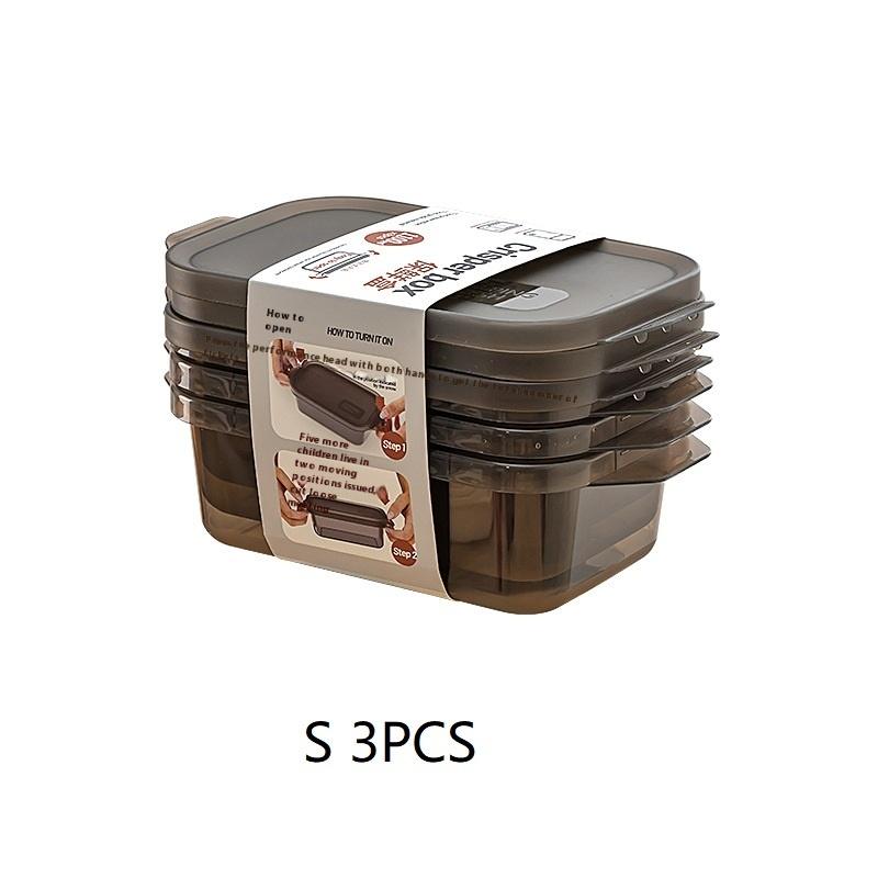 1/3 Pcs Refrigerator Food Sealed Crisper Containers Fresh Fruit Vegetables Steak Meat Storage Box Organizer Kitchen Accessories
