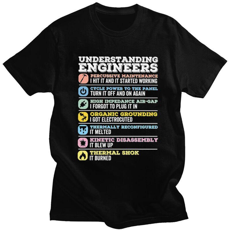 

Custom Fashion Understanding Engineers T Shirts Men Short Sleeve T-shirts Casual Tee Tops Pure Cotton Oversized Tshirts Merch... S разноцветный