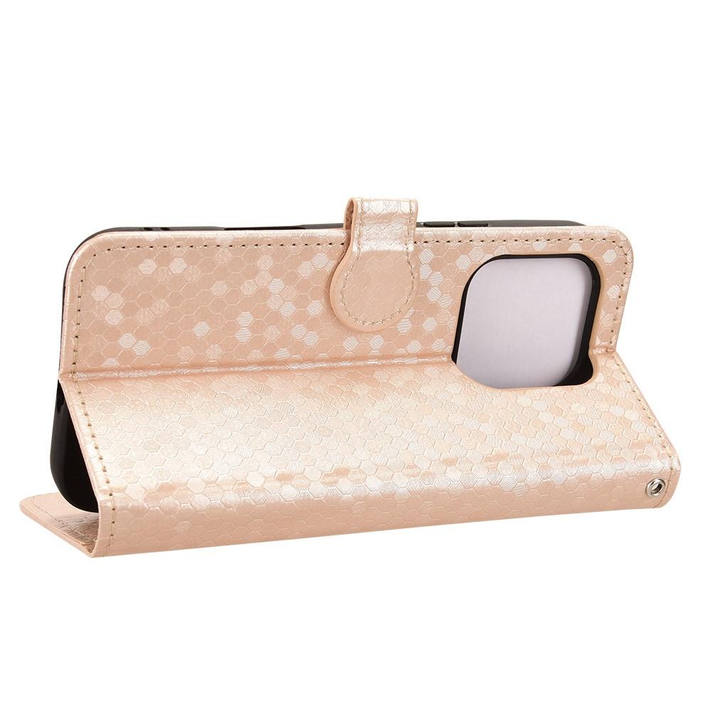 Wallet Case for 600 Lite 5G - Leather/PU, Rose Gold, With Lanyard