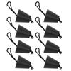 8Pcs Set Kayak Scupper Plug Silicone Drain Hole Bung Stopper with Lanyard for CanoeBlack