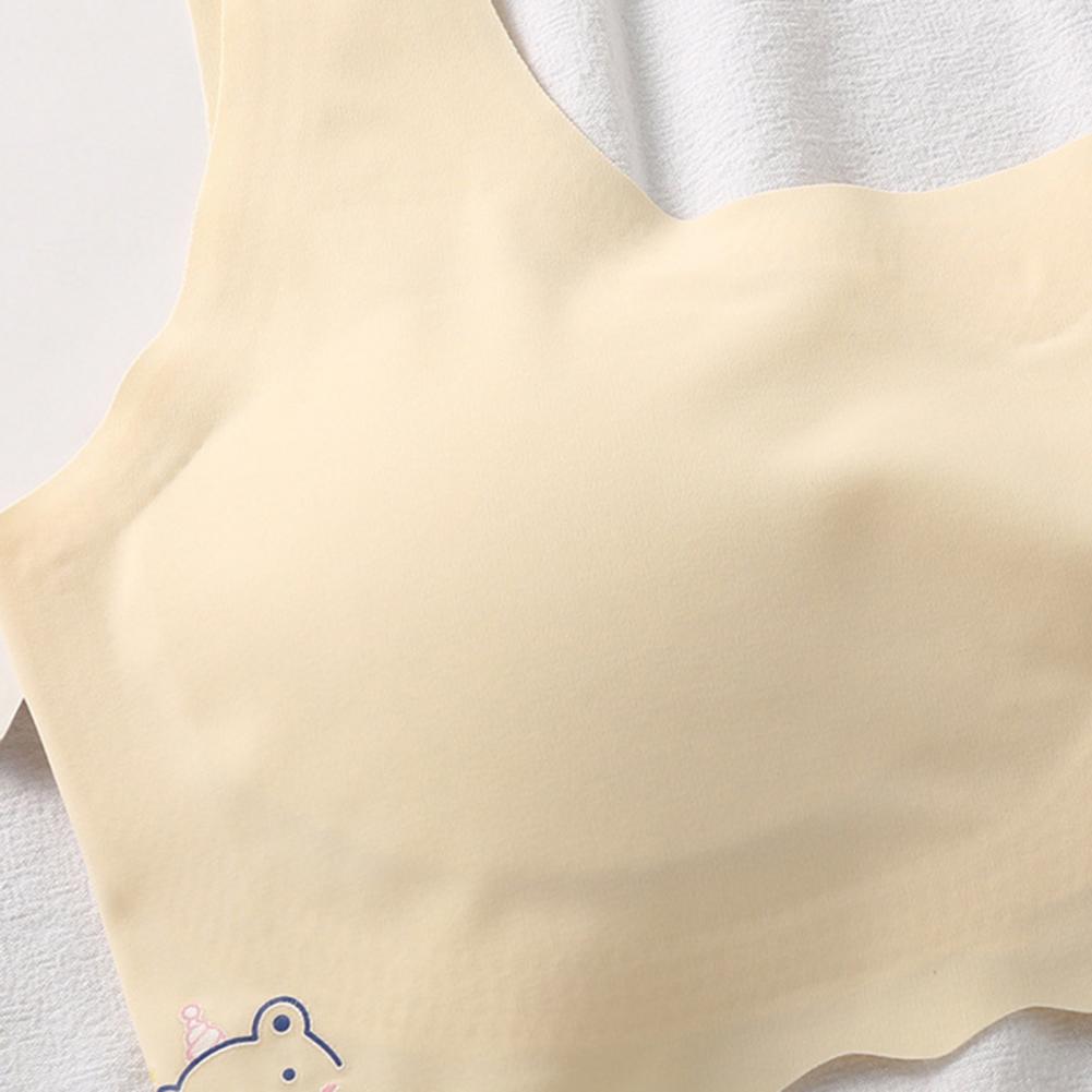 Girl Development Period Bra with Wide Elastic Straps Seamless Breast Support And Coverage No Steel Rings Natural Shape High Stre