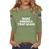Women's Casual Fashionable Sexy Comfortable Neck Three-Quarter Sleeve Top