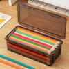 Transparent Pencil Case Box Large-Capacity Stackable Storage Box Office School Pencil Case Supplies Pencil Storage