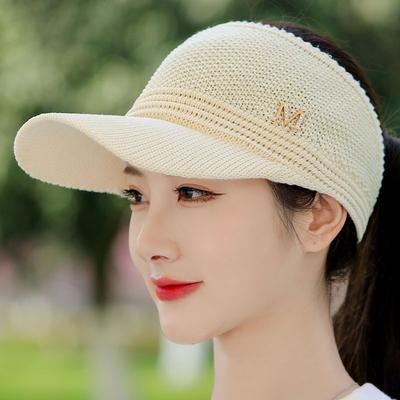 Hat Women's Summer Empty Top Sunscreen Shade Sun Cap Breathable Peaked Cap Women's Baseball Cap