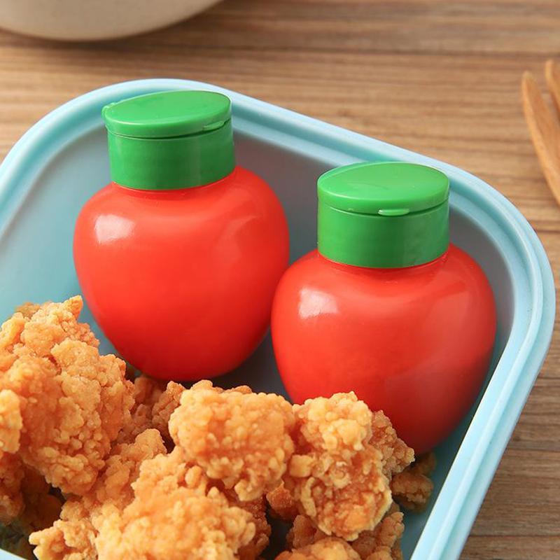 4Pcs 50ML Plastic Spice Jar Reusable Kitchen Salt Ajinomoto Dispenser Mini Seasoning Jar Pepper Seasoning Bottle Bento Decor
