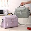 Portable PEVA Lunch Bag Thickened Large Capacity Insulated Bag Heat Preservation Waterproof Cooler Bag Food Storage