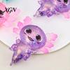 Soft Waxy Fidget Toy Glittery Salamander Squeeze Slow Rebound Stress Reliever Relief with Transparent Glitter Cute Decompression Gift Relaxation Ball