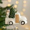 Christmas Tree Shaped Ball Christmas Tree Decorative Pendant Christmas Gift Bag Car House Snowman Garland New Year Ornament