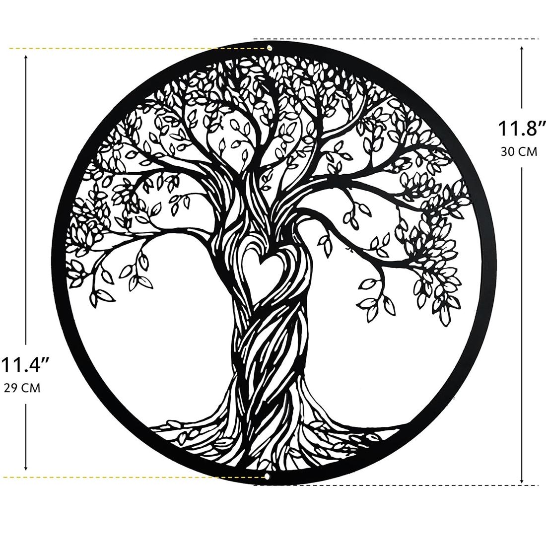 

Черное деревенское настенное искусство «Дерево жизни»: Металлическая скульптура, вырезанная лазером, для стильных пространств. Металлическая скульптура «Древо жизни» для дома. чёрный